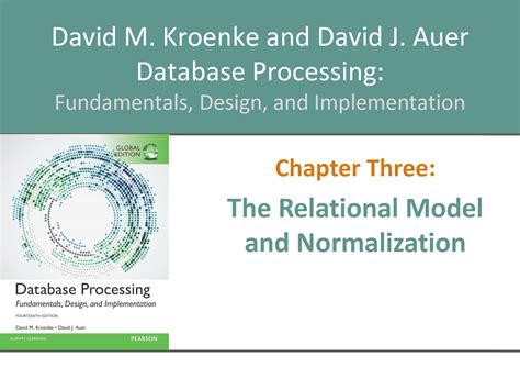 Solution The Relational Model And Normalization Presentation Studypool