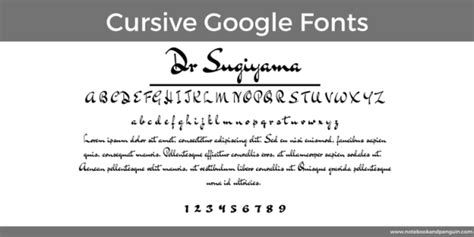 25 Best Cursive Google Fonts (With Examples)