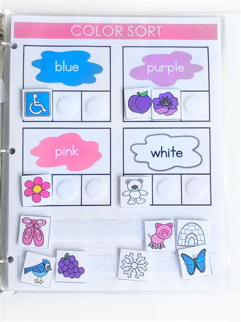 color sorting worksheets color sorting sorting games color etsy
