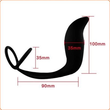 Doble Anillo Para El Pene Con Estimulador De Pr Stata Anal Plug Tap N