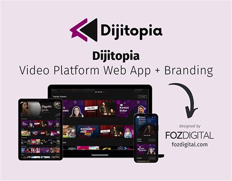 Dijitopia - Web App Video Platform + Branding on Behance