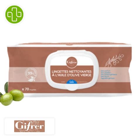 Gifrer Bébé Lingettes Nettoyantes à L Huile D Olive Vierge 70u Maroc