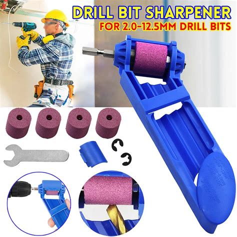 Drill Bit Sharpener Corundum Grinding Wheel Set Grinding Iron Drills