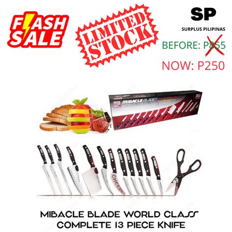Miracle Blade World Class Complete 13-Pieces Knife Set | Lazada PH