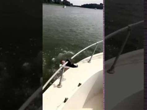 Dpdt Maroon Bikini Girl Falls Off Front Of Boat YouTube
