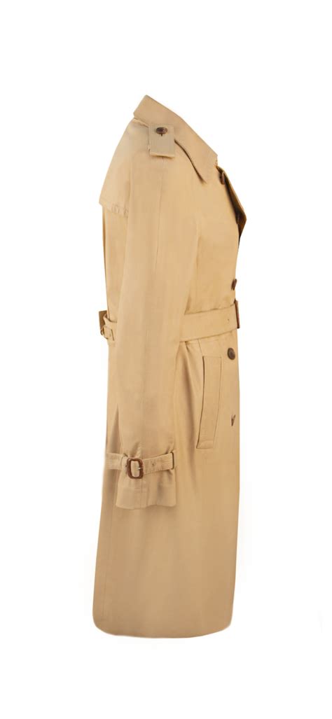 Кожаный бежевый плащ Céline