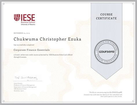 iese business school corporate finance