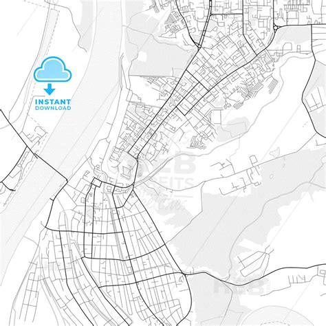 vector  map  tobolsk russia hebstreits sketches map vector printable maps map