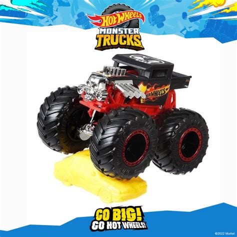 Hot Wheels Monster Trucks 1 64 Scale Bone Shaker FYJ44 Shopee Malaysia
