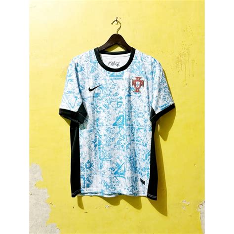 Jual Jersey Bola Portugal Away EURO 2024 Baju Portugal Jersey