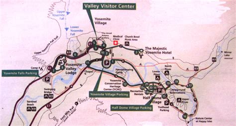 Yosemite National Park Map With Lodging London Top Attractions Map