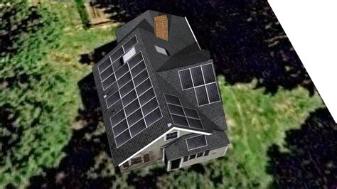 Lincoln Solar House Flat Roof Pv Panels 3d Warehouse
