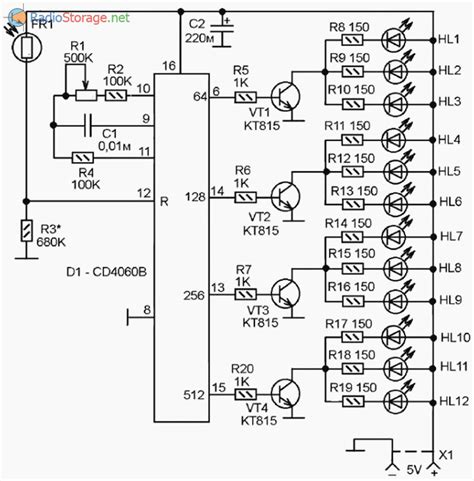 Cd4060 - двоичный счетчик со встроенным генератором. описание, распиновка