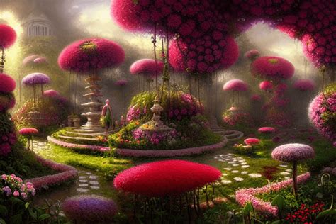 Heavenly Garden Digital Graphic · Creative Fabrica