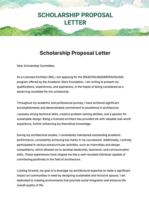 FREE Scholarship Letter Templates & Examples - Edit Online & Download