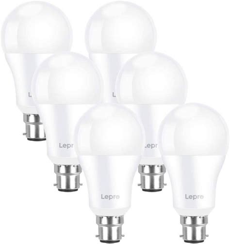 6 Pack 135w B22 Led Bulbs Warm White 2700k Super Bright 1521 Lumen