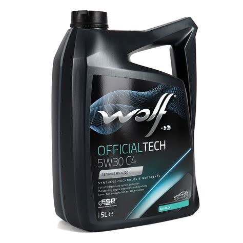 5L WOLF OFFICIALTECH 5W30 C4 + HIRSCHER Ölfilter DACIA NISSAN MERCEDES ...