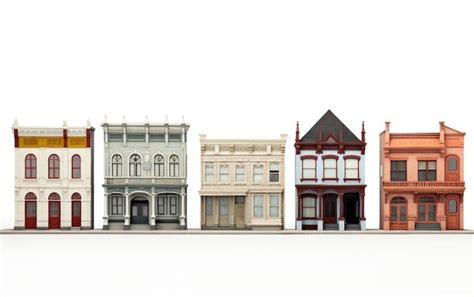 premium ai image urban building cluster  cohesive set