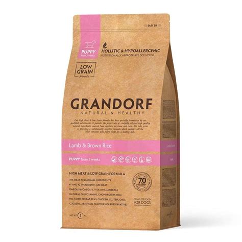 Корм для щенков Grandorf ягненок с бурым рисом 1кг GD Puppy 1 купить по ...