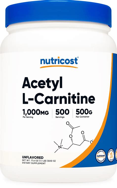 Mua Nutricost Acetyl L-Carnitine (ALCAR) 500 Grams - 1000mg Per Serving ...
