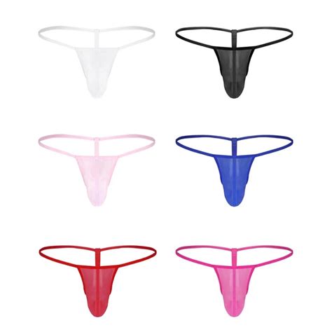 SEXY MENS LINGERIE G String Thong Bikini Sheer Mesh Briefs Underwear Underpants 5 24 PicClick UK