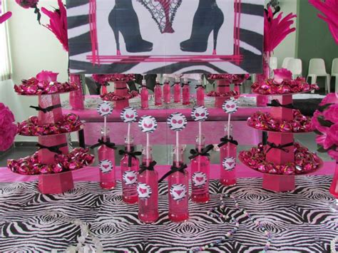 N Vea Vieira Eventos Ch De Lingerie Pink Preto Zebra