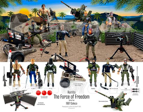 Rambo the Force of Freedom Series 2 Action Figures Reference Print ...