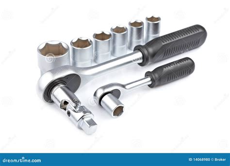 Socket Wrench Set Stock Photo Image Of Steel Instruments 14068980