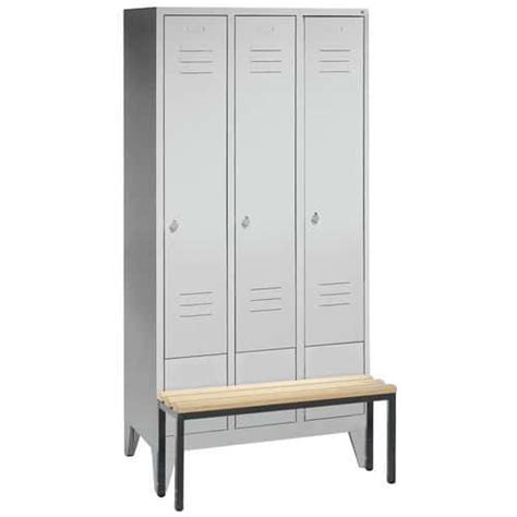 Vestiaire S2000 Classic Avec Banc Colonne Largeur 300mm Sur Pieds