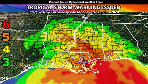 Nwf Tropical Storm Warning Issued For Parts Of The Gulf Coast States