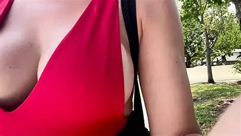 Italian Big Tits Milf Artemisia Love Outside Showing Her Big Hard Horny Nipples And Playing With