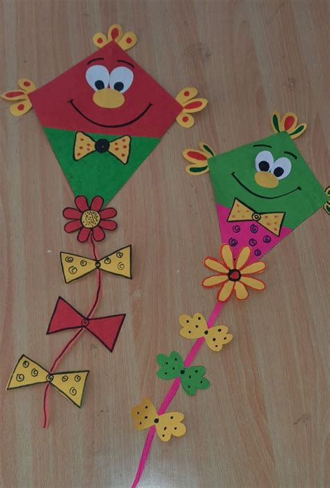 Kite Craft Kites Craft Kite Making Hand Crafts For Kids