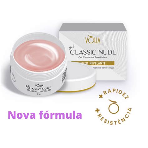 Gel Volia Classic Nude Nova Formula G Original Shopee Brasil