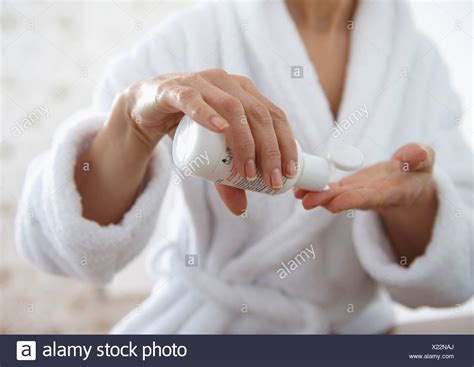 Mature Woman Towel Bathroom Stock Photos Mature Woman Towel Bathroom Stock Images Alamy
