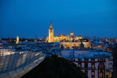 Seville View from Metropol Parasol. Setas De Sevilla Best View of the ...