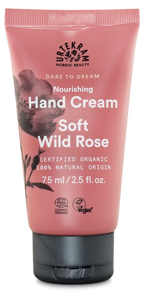 Urtekram Soft Wild Rose Hand Cream Organic Svenskt Kosttillskott