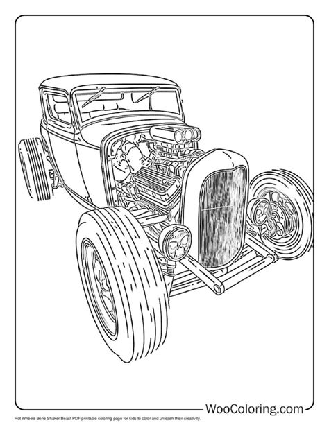 100 Hot Wheels Coloring Pages Free PDF To Print Woo Coloring