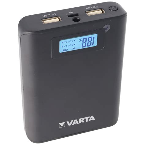 Varta Powerbank Lcd Mah Ladestrom Max A Mit Micro Usb Ladekabel