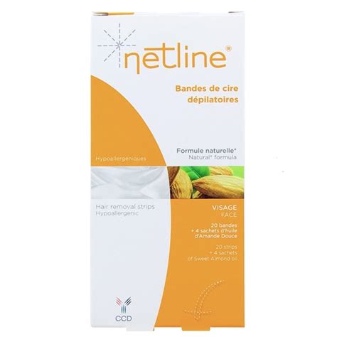 Netline Bandes De Cire D Pilatoires Visage X Ccd Illicopharma