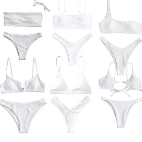 Off Zaful Ribbed V Wired Cami Bikini Set In Light Sky Blue Zaful