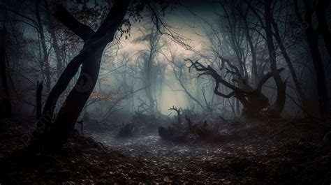 Mysterious Ghost Forest Hd Photo Video Background, Scary Stock Images ...