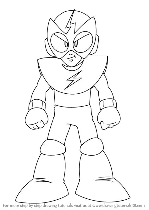 Learn How to Draw Elec Man from Mega Man (Mega Man) Step by Step ...