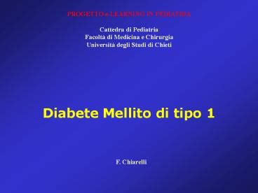 Ppt Diabete Mellito Di Tipo Powerpoint Presentation Free To View