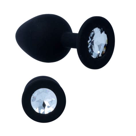 Tap N Anal Negro Silicona Diamante