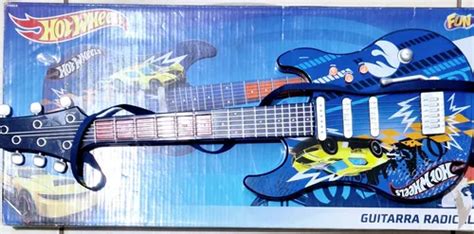 Guitarra Infantil Hot Wheels Fun Azul MercadoLivre