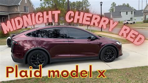 NEW Midnight Cherry Red Model X YouTube