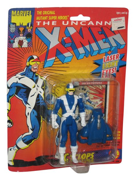 Marvel The Uncanny X Men Cyclops Toy Biz 1991 Figure W Light Up Eyes