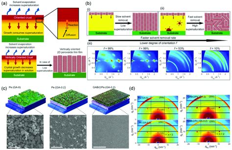 Heterogeneous Nucleation Of Quasi 2d Perovskites A Schematic Diagram