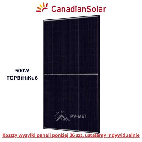 Panel Fotowoltaiczny Canadian Solar 500W N Type Bifacial