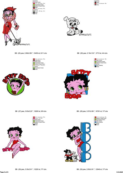 46 Betty Boop Machine Embroidery Designs Betty Boop Etsy Australia